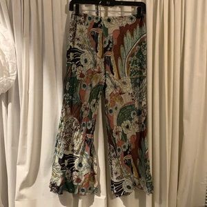 Floral novella royale flowy wide leg pants